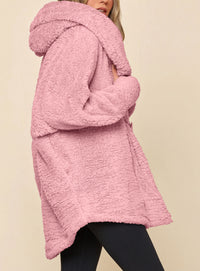 PRETTYGARDEN Women's Winter Warm Coats Hooded Faux Fur Sherpa Jacket  Fuzzy Fleece, Thumb Holes, Long Sleeve Pockets, Teddy Bear Jackets, Trendy Casual Fall Clothes, Holiday Going Out Outfits