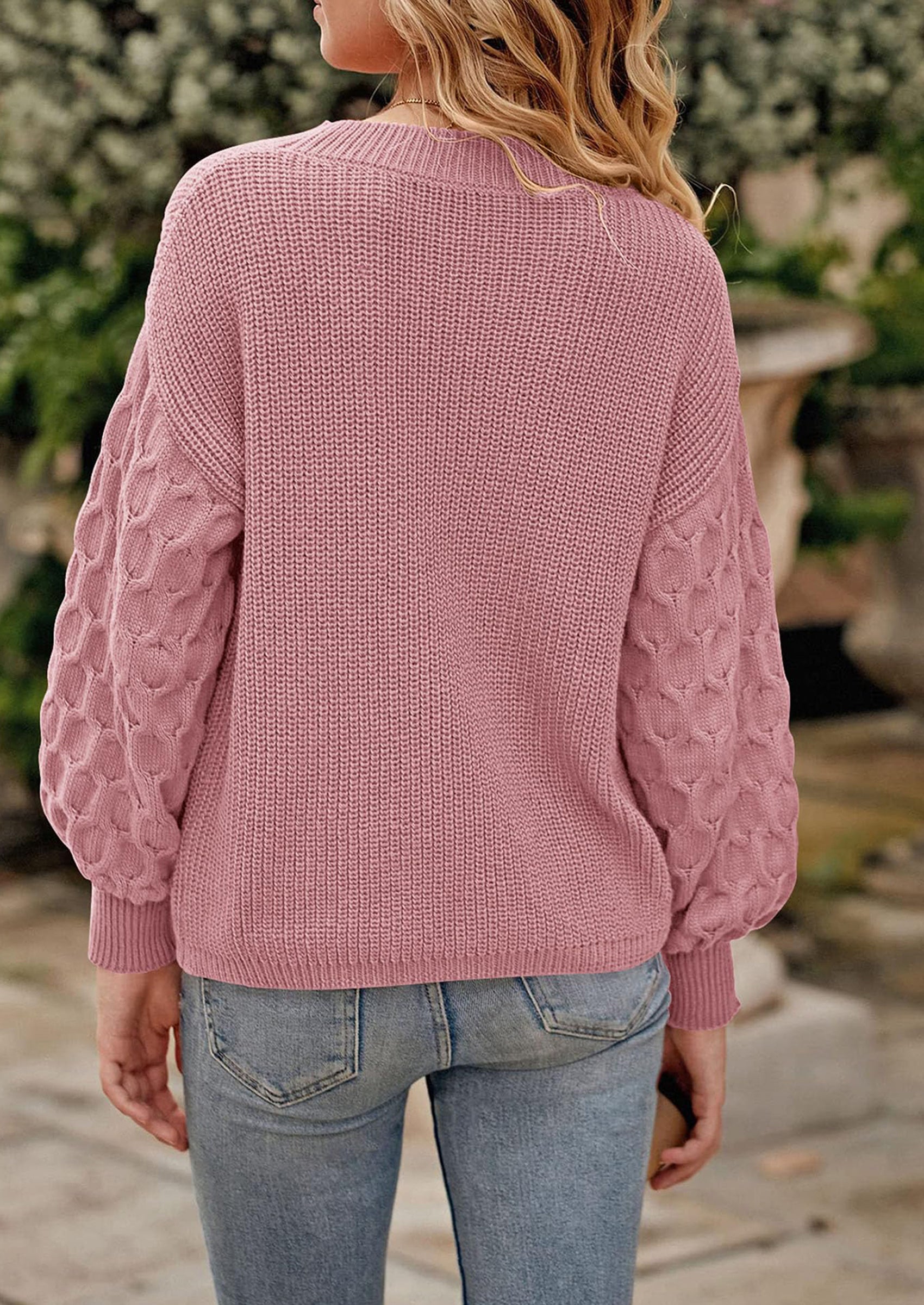 PRETTYGARDEN Women's Fall Pullover Sweater Casual Long Sleeve Loose Chunky Knit Tops Blouse Winter Fashion Clothing