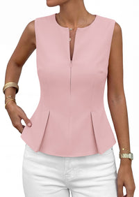 PRETTYGARDEN Women's 2026 Summer Vest Tops Business Casual Going Out Outfits Sleeveless Zip Up Dressy Tank Top Suit Waistcoat PRETTYGARDEN