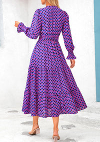 PRETTYGARDEN Women's Floral Maxi Dress Spring Long Sleeve V Neck Casual A Line Long Flowy Boho Party Dresses