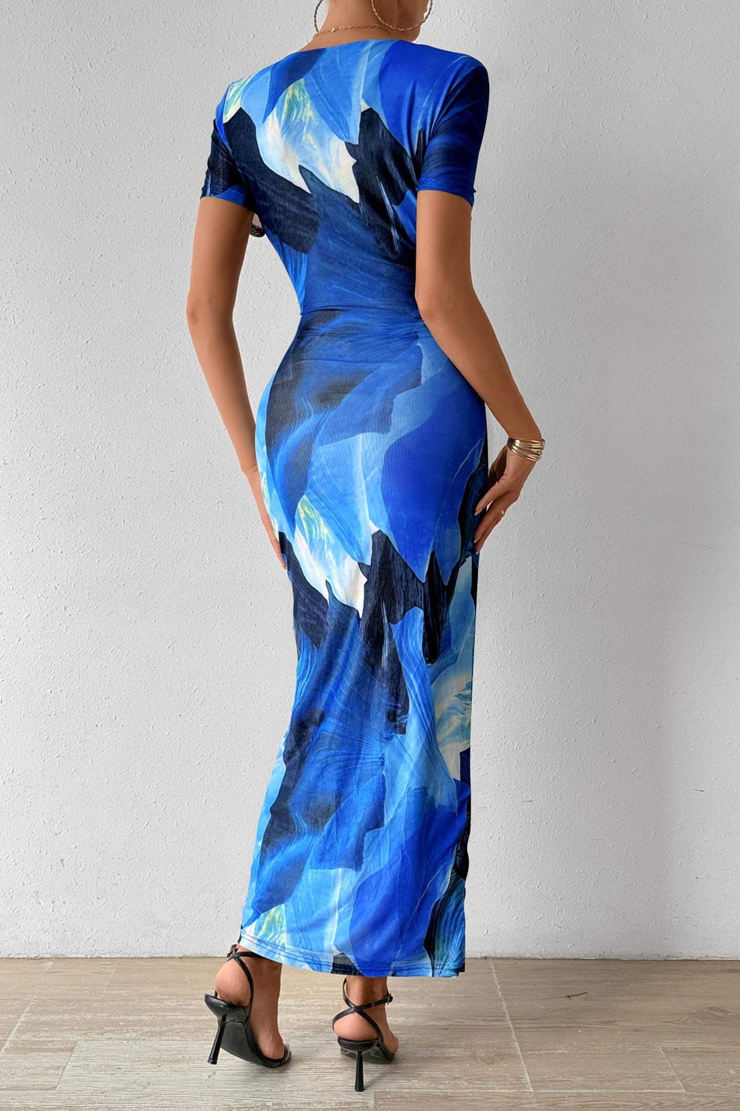 Y2K Print Maxi Dress