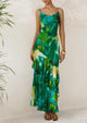 Maxi Dresses for Women 2025 Summer Tiered Floral Beach Sundress Spaghetti Strap Wedding Guest Long Dress