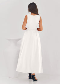 PRETTYGARDEN Summer Maxi Dresses for Women Sleeveless A Line Flowy Long Casual Sundress Wedding Guest Fashion Clothing PRETTYGARDEN