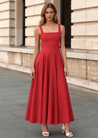 PRETTYGARDEN Cocktail Dresses for Women Formal Summer Sleeveless A Line Long Flowy Spring Wedding Guest Party Midi Dress PRETTYGARDEN