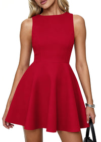 PRETTYGARDEN A Line Dresses for Women Elegant Classy Sleeveless Summer Short Tank Cocktail Party Spring Mini Dress PRETTYGARDEN