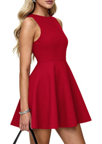 PRETTYGARDEN A Line Dresses for Women Elegant Classy Sleeveless Summer Short Tank Cocktail Party Spring Mini Dress PRETTYGARDEN