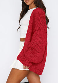 PRETTYGARDEN Cardigan Sweaters for Women Trendy Fall Fashion Long Sleeve Chunky Knit Cardigans Winter Clothing Outfits