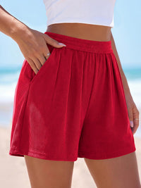 PRETTYGARDEN Flowy Summer Shorts for Women High Waisted Wide Leg Knitted Wide Leg Soft Pajama Shorts Women Vacation Outfits PRETTYGARDEN