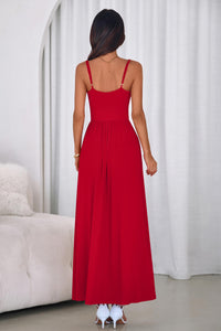 PRETTYGARDEN Womens Spaghetti Strap Maxi Dresses Sleeveless Summer Dress Long Casual Knit Flowy Beach Sundresses with Pockets PRETTYGARDEN