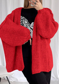 PRETTYGARDEN Womens Oversized Cardigan Sweaters Fall Long Lantern Sleeve Knit Open Front Lightweight Sweater