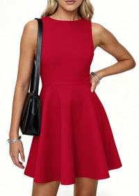 PRETTYGARDEN A Line Dresses for Women Elegant Classy Sleeveless Summer Short Tank Cocktail Party Spring Mini Dress PRETTYGARDEN