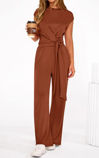 PRETTYGARDEN 2 Piece Matching Lounge Sets For Women Summer Short Sleeve Tie Front Crop Tops Casual Wide Leg Pants Tracksuit PRETTYGARDEN