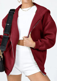 PRETTYGARDEN Women's Zip Up Y2K Hoodies Casual Long Sleeve Sweatshirts Fall Spring Track Jackets with Pockets