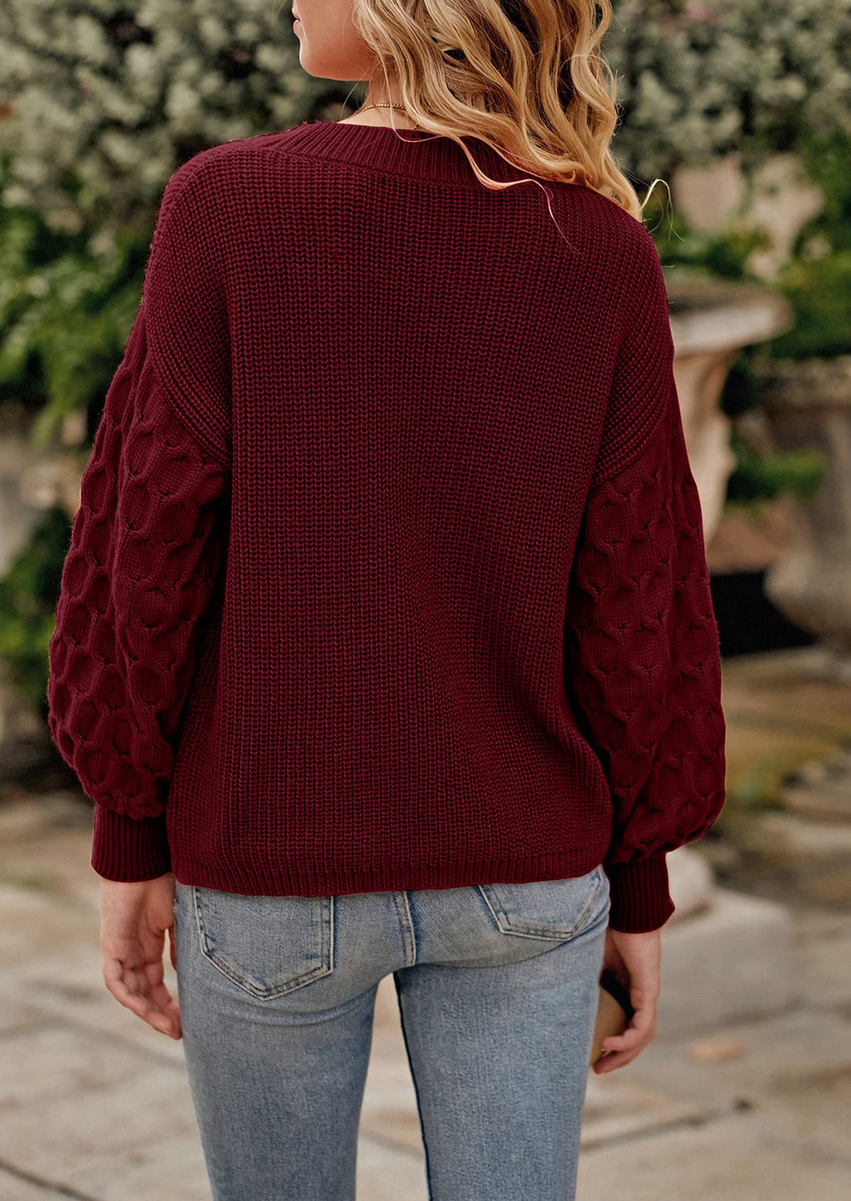 PRETTYGARDEN Women's Fall Pullover Sweater Casual Long Sleeve Loose Chunky Knit Tops Blouse Winter Fashion Clothing