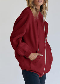 PRETTYGARDEN Women's Zip Up Y2K Hoodies Casual Long Sleeve Sweatshirts Fall Spring Track Jackets with Pockets