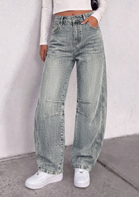 PRETTYGARDEN Womens Bootcut Denim Jeans Wide Leg Pants | Stretchy, High Waisted Rise, Flare Bell Bottom, Pockets, Trendy Casual, Going Out Outfits, Fall Winter Fashion Clothing