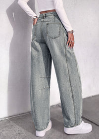 PRETTYGARDEN Womens Bootcut Denim Jeans Wide Leg Pants | Stretchy, High Waisted Rise, Flare Bell Bottom, Pockets, Trendy Casual, Going Out Outfits, Fall Winter Fashion Clothing