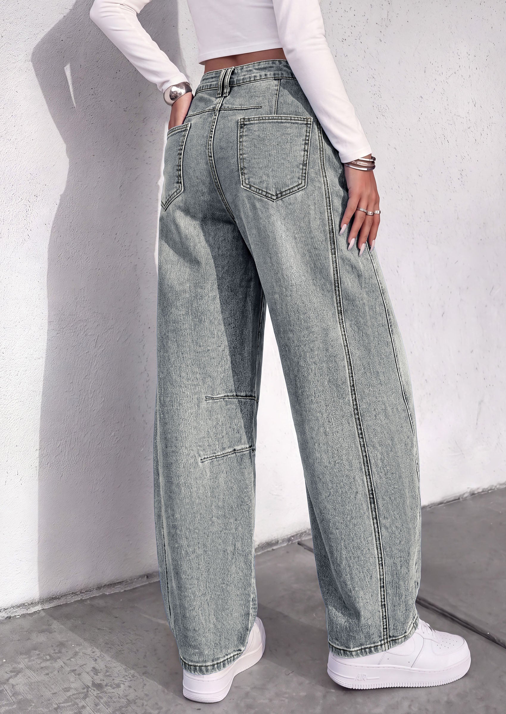 PRETTYGARDEN Womens Bootcut Denim Jeans Wide Leg Pants | Stretchy, High Waisted Rise, Flare Bell Bottom, Pockets, Trendy Casual, Going Out Outfits, Fall Winter Fashion Clothing