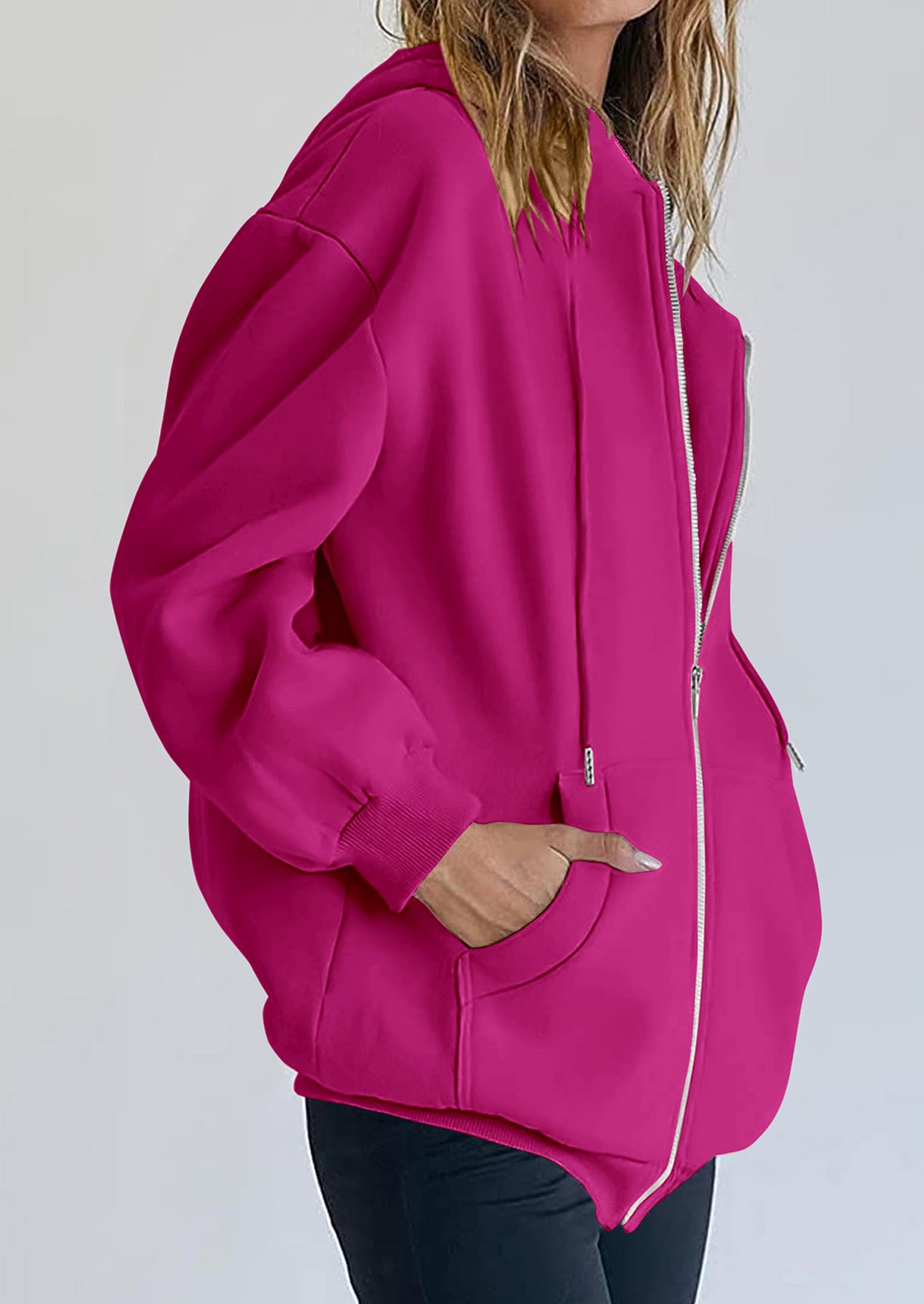 PRETTYGARDEN Women's Zip Up Y2K Hoodies Casual Long Sleeve Sweatshirts Fall Spring Track Jackets with Pockets