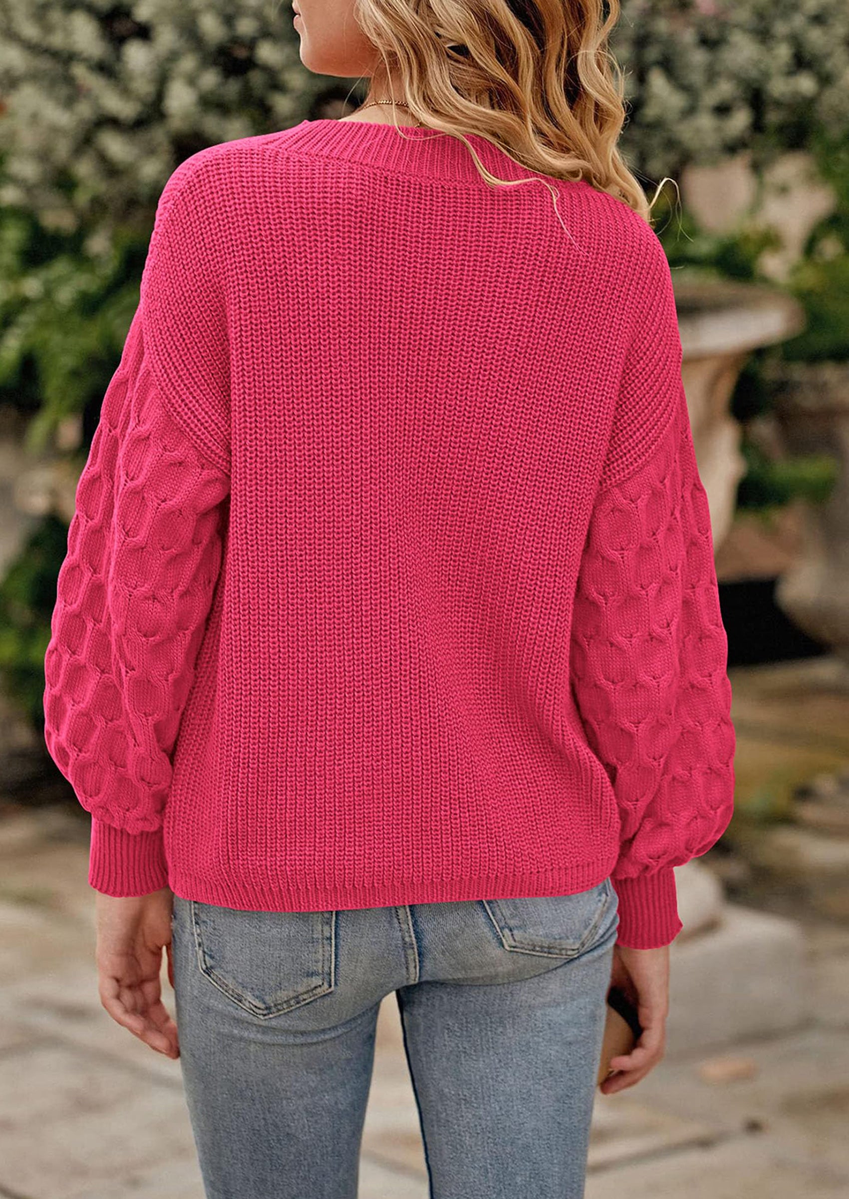 PRETTYGARDEN Women's Fall Pullover Sweater Casual Long Sleeve Loose Chunky Knit Tops Blouse Winter Fashion Clothing