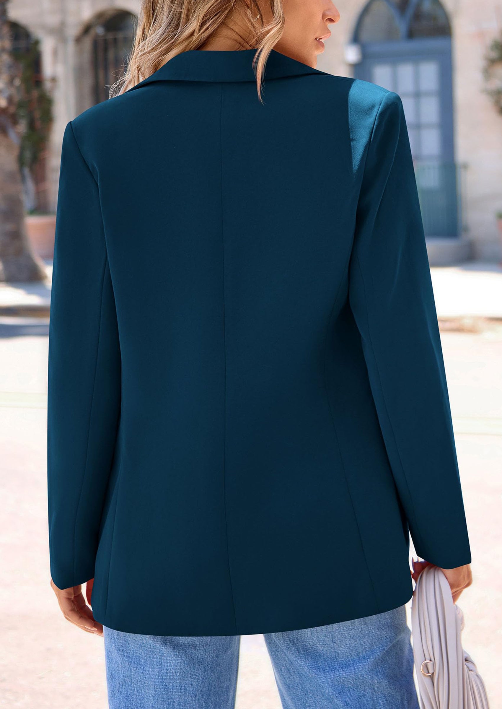 PRETTYGARDEN Women's Spring Fall Business Casual Blazers Long Sleeve Notch Lapel Trendy Work Office Blazer Jackets Outerwear