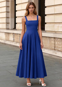 PRETTYGARDEN Cocktail Dresses for Women Formal Summer Sleeveless A Line Long Flowy Spring Wedding Guest Party Midi Dress PRETTYGARDEN