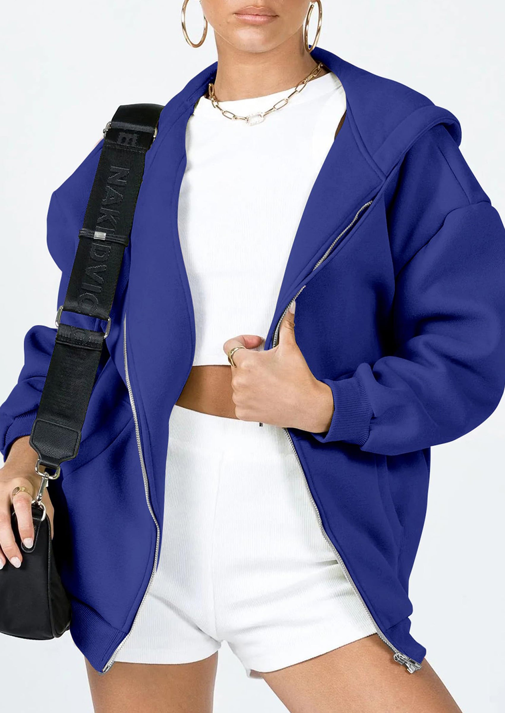 PRETTYGARDEN Women's Zip Up Y2K Hoodies Casual Long Sleeve Sweatshirts Fall Spring Track Jackets with Pockets