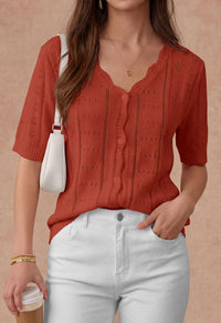 PRETTYGARDEN Womens Short Sleeve Crochet Knit Sweater Spring Fashion Button Down Lightweight Cardigans Summer Tops PRETTYGARDEN