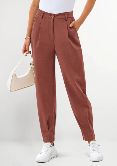 PRETTYGARDEN Womens Dress Pants Business Casual Trendy High Waisted Ankle Length Dressy Trousers Slacks Work Clothes