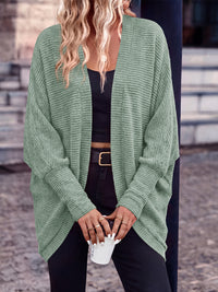 PRETTYGARDEN Batwing Long Sleeve Lightweight Cardigan Sweaters for Women | Batwing Sleeve Long Cardigans, Loose Fit Soft Ribbed Knit Light Weight Sweater, Early Fall Fashion Streetwear, Travel Outfits