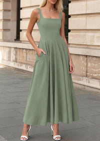 PRETTYGARDEN Cocktail Dresses for Women Formal 2026 Summer Sleeveless A Line Long Flowy Spring Wedding Guest Party Midi Dress PRETTYGARDEN