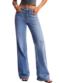 PRETTYGARDEN Women's Wide Leg Jeans High Waisted Denim Pants | Stretchy Flare Jeans, Comfy Soft, Basic-5-Pocket, Trendy Bottoms, Casual Office Wear, Going Out Outfits, Fashion Clothing