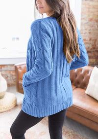 PRETTYGARDEN Women's Open Front Cardigan Sweaters Fall Fashion Button Down Cable Knit Chunky Winter Outerwear Coats