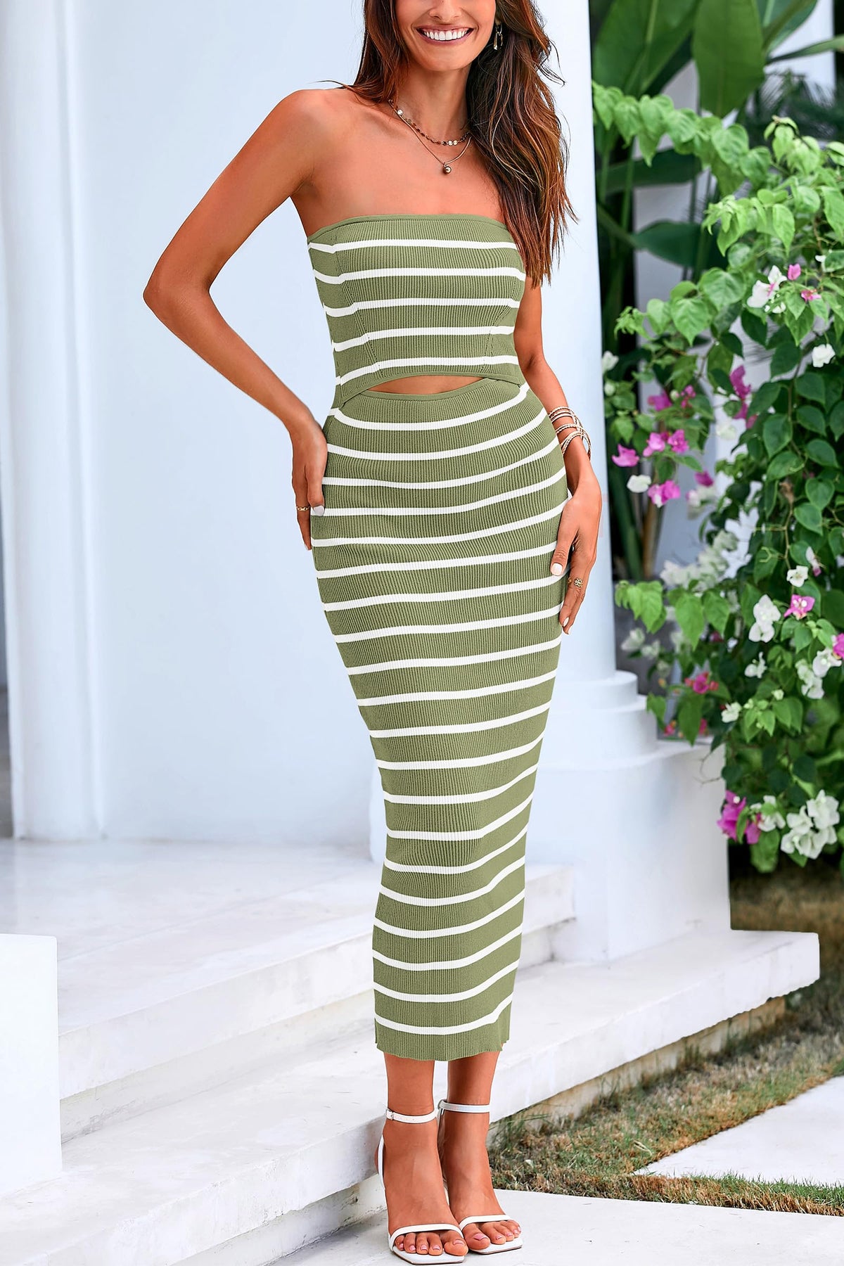 Tube Top Bodycon Midi Dress