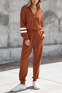 2 Piece Sweater Set Pullover Zip Up Sweatshirt Jogger Sweatpants Tracksuit Casual Outfit