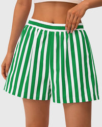 Boxer Shorts For Women 2025 Summer Striped PJ Y2K Casual Cotton Pajama Lounge Sleep Bottoms with Pockets