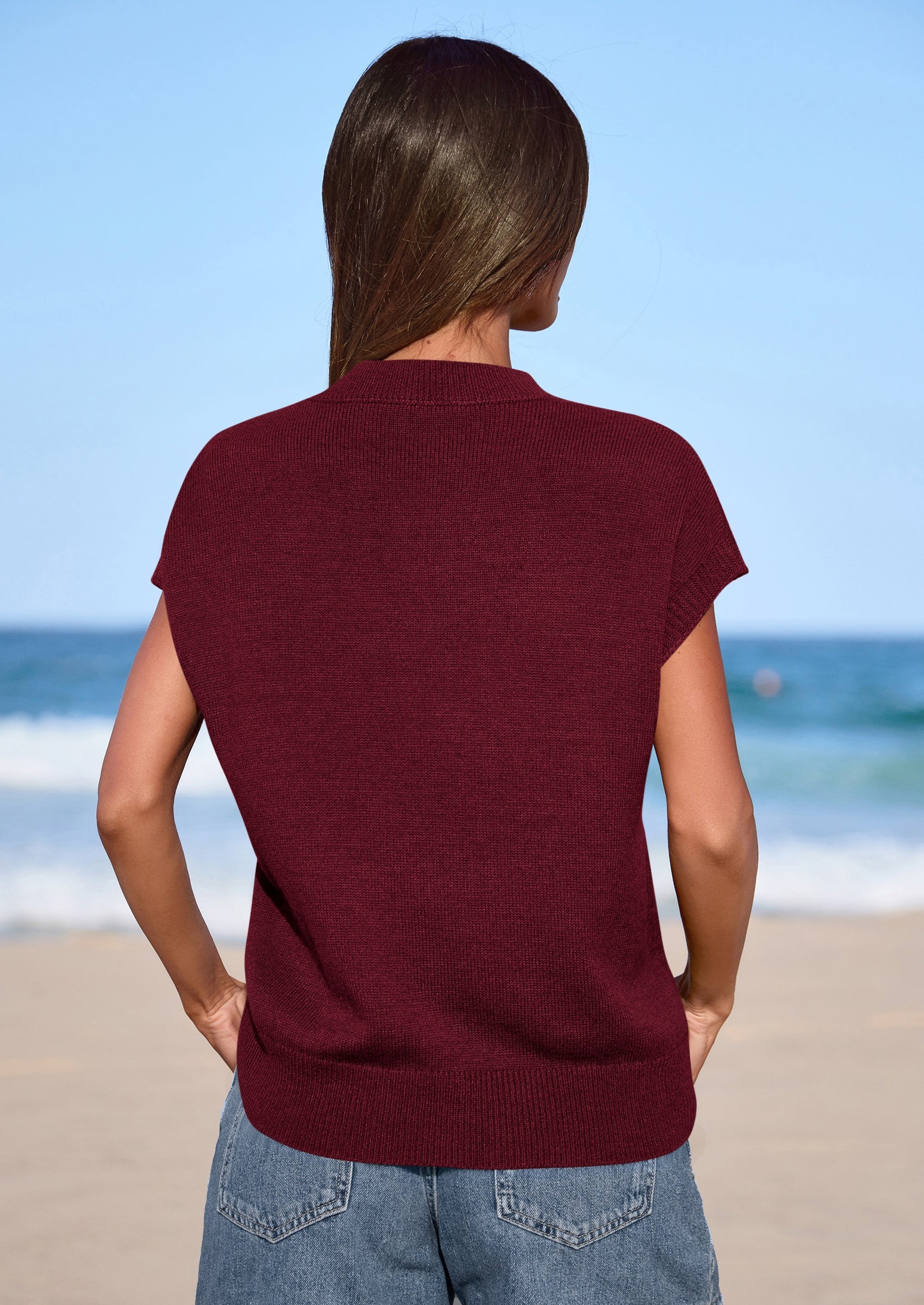 PRETTYGARDEN Women's Spring Sweater Vest Trendy Flower Knit Short Sleeve Cute Pullover Tank Tops Summer Fashion Clothing PRETTYGARDEN