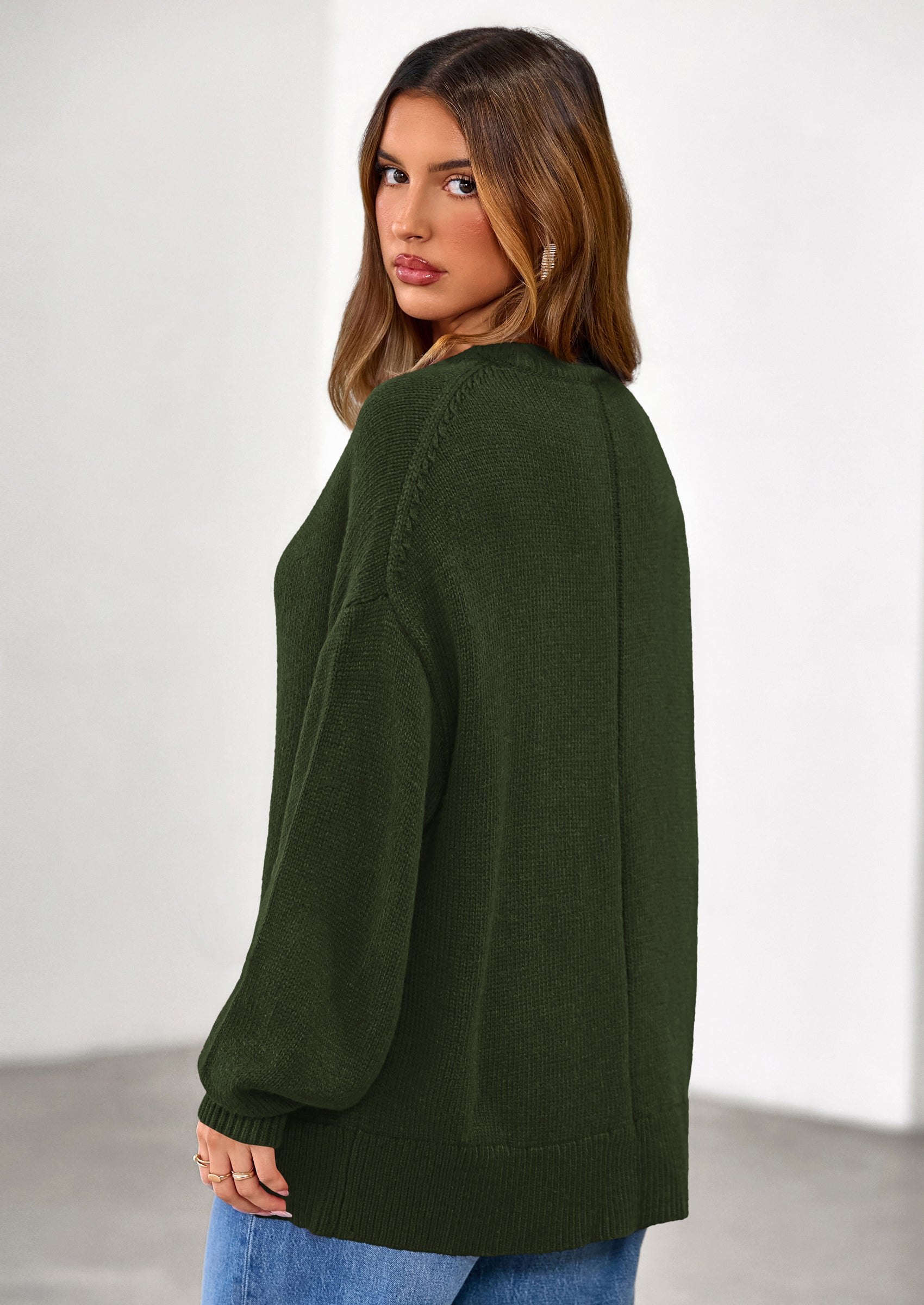 PRETTYGARDEN Womens Sweaters Fall Trendy Casual Crewneck Long Sleeve Cozy Knit Pullover Sweater Tops Winter Clothing