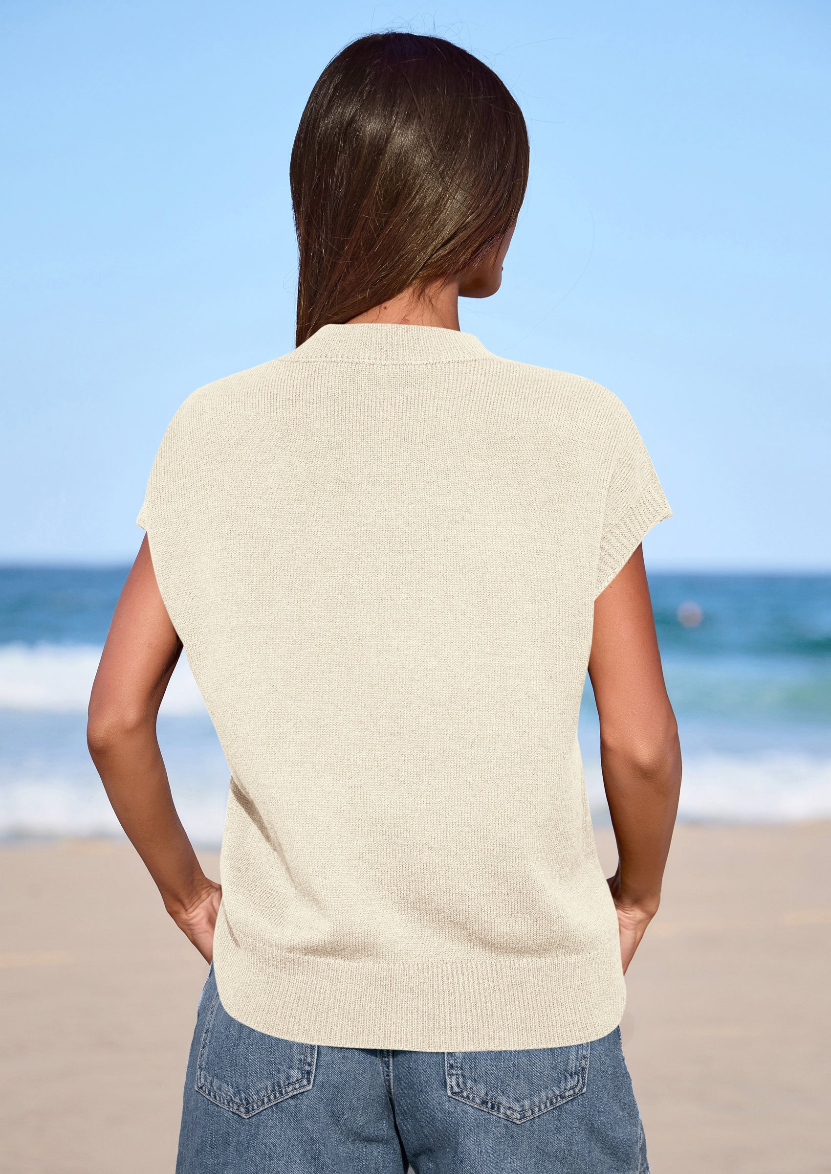 PRETTYGARDEN Women's Spring Sweater Vest Trendy Flower Knit Short Sleeve Cute Pullover Tank Tops Summer Fashion Clothing PRETTYGARDEN