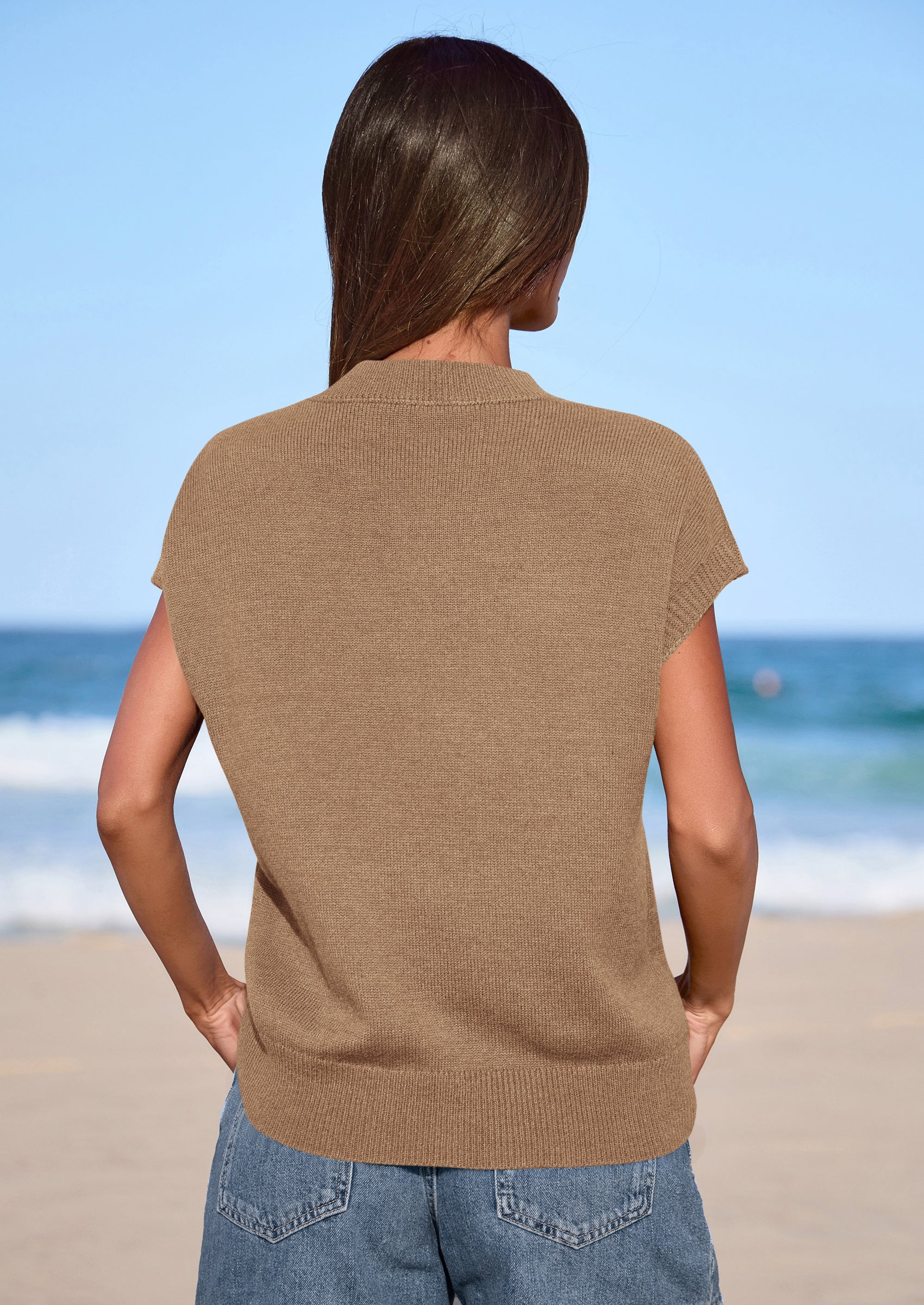 PRETTYGARDEN Women's Spring Sweater Vest Trendy Flower Knit Short Sleeve Cute Pullover Tank Tops Summer Fashion Clothing PRETTYGARDEN