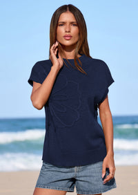 PRETTYGARDEN Women's Spring Sweater Vest Trendy Flower Knit Short Sleeve Cute Pullover Tank Tops Summer Fashion Clothing PRETTYGARDEN