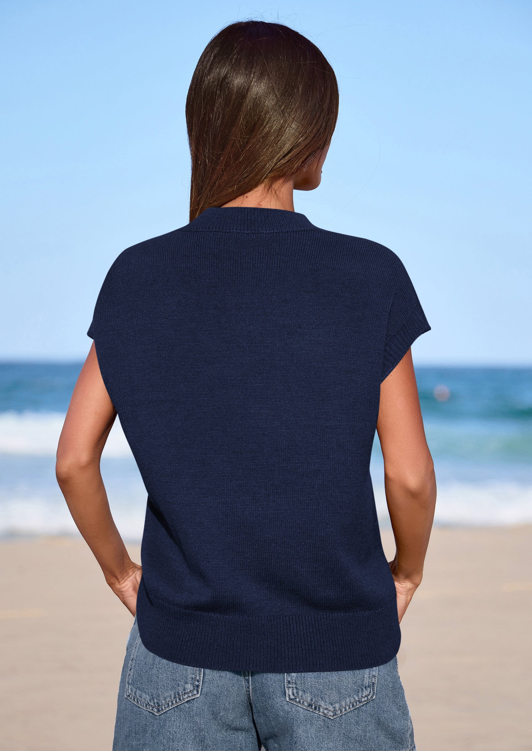 PRETTYGARDEN Women's Spring Sweater Vest Trendy Flower Knit Short Sleeve Cute Pullover Tank Tops Summer Fashion Clothing PRETTYGARDEN