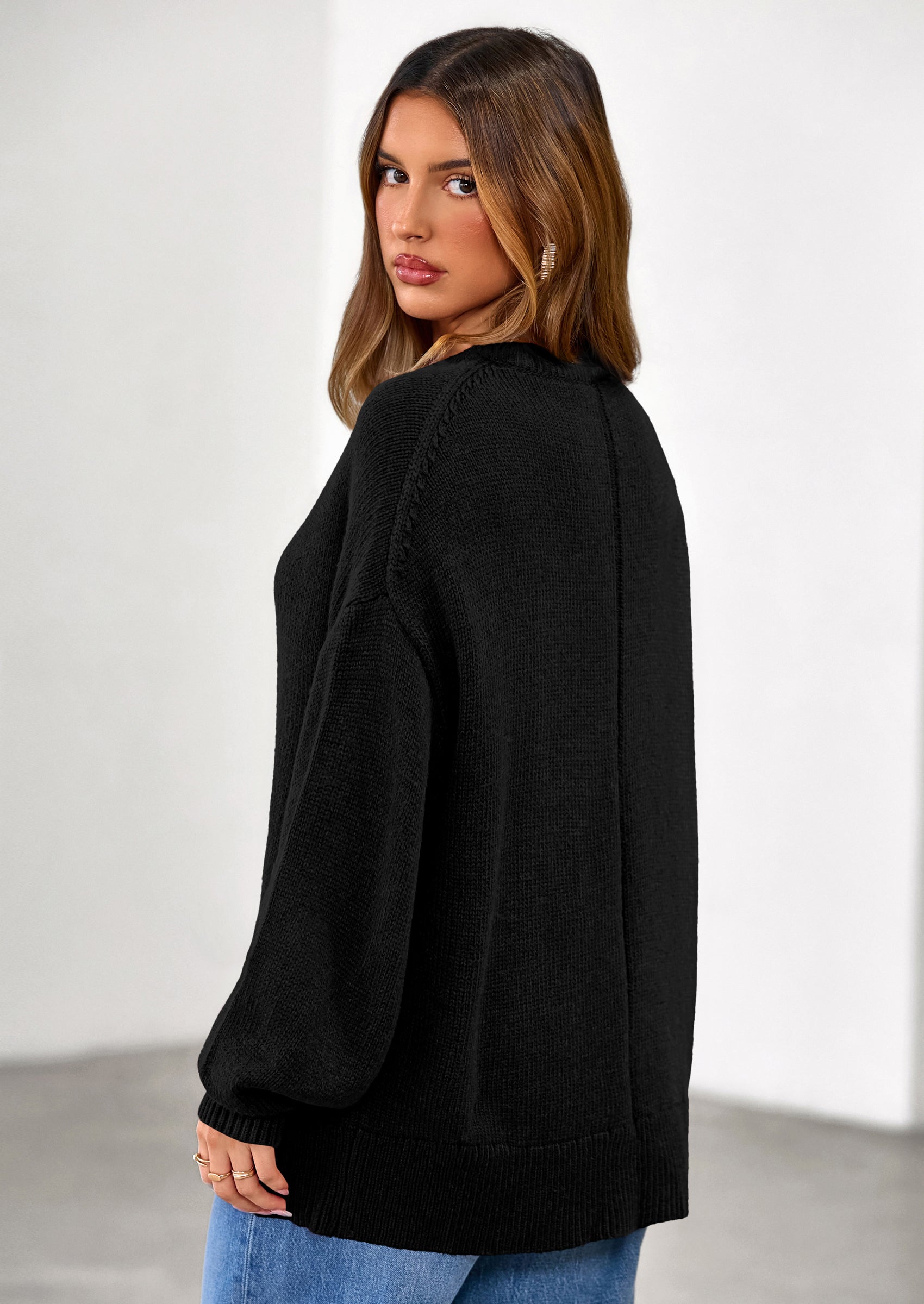 PRETTYGARDEN Womens Sweaters Fall Trendy Casual Crewneck Long Sleeve Cozy Knit Pullover Sweater Tops Winter Clothing