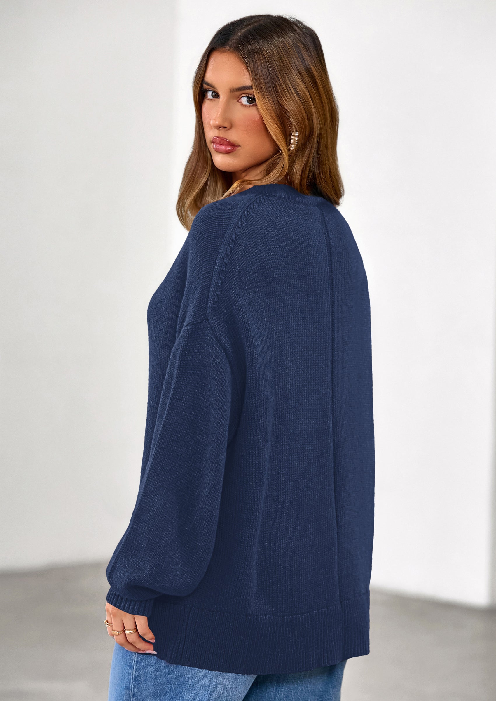 PRETTYGARDEN Womens Sweaters Fall Trendy Casual Crewneck Long Sleeve Cozy Knit Pullover Sweater Tops Winter Clothing