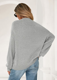 PRETTYGARDEN Womens Sweaters Fall Fashion Long Sleeve Crewneck Floral Knit Pullover Sweater Tops Winter Clothes