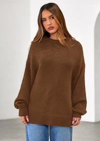 PRETTYGARDEN Womens Sweaters Fall Trendy Casual Crewneck Long Sleeve Cozy Knit Pullover Sweater Tops Winter Clothing