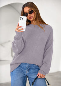 PRETTYGARDEN Womens Sweaters Fall Trendy Casual Crewneck Long Sleeve Cozy Knit Pullover Sweater Tops Winter Clothing