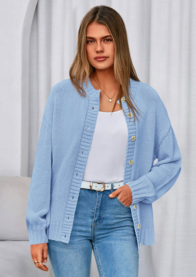 PRETTYGARDEN Women's Winter Cardigan Sweaters Trendy Chunky Knit Long Sleeve Button Up Casual Warm Fall Jackets Coats