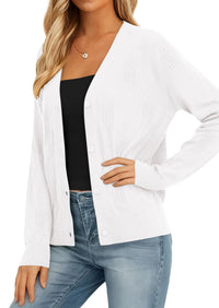 PRETTYGARDEN Women's Soft Winter Cardigan Sweaters Lightweight Knit Button Up Shrug Fall Sweater Tops PRETTYGARDEN