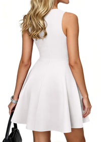 PRETTYGARDEN A Line Dresses for Women Elegant Classy Sleeveless Summer Short Tank Cocktail Party Spring Mini Dress PRETTYGARDEN